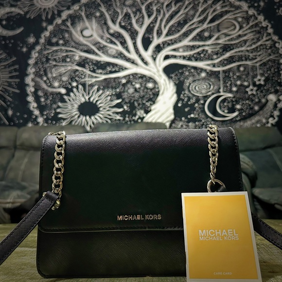 Vintage Y2K Michael Kors Black Leather Crossbody purse ❌80% OFF SALE❌ - Picture 13 of 14